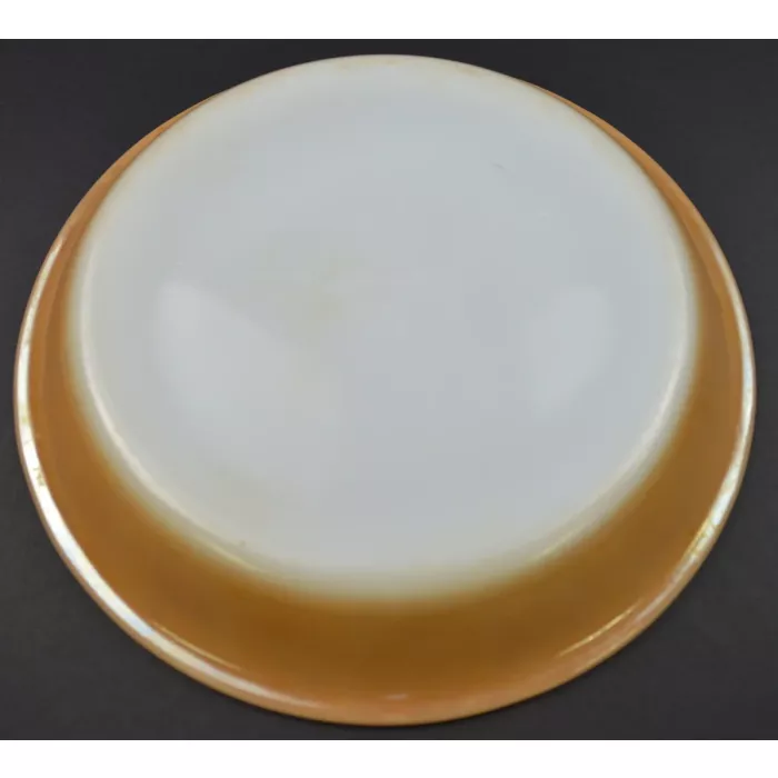 Anchor Hocking Glass Fire King Peach Lustre Colonial Pattern - 9" Pie Plate