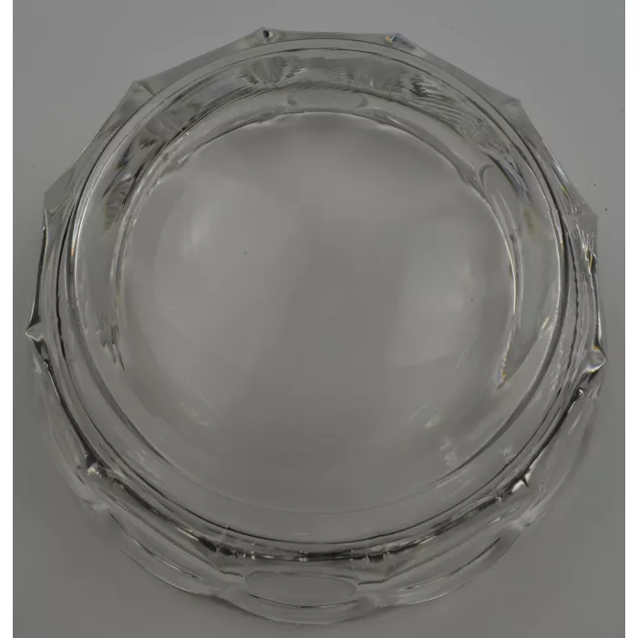 Fostoria Coin Glass Clear Pattern Candy Box With No Lid