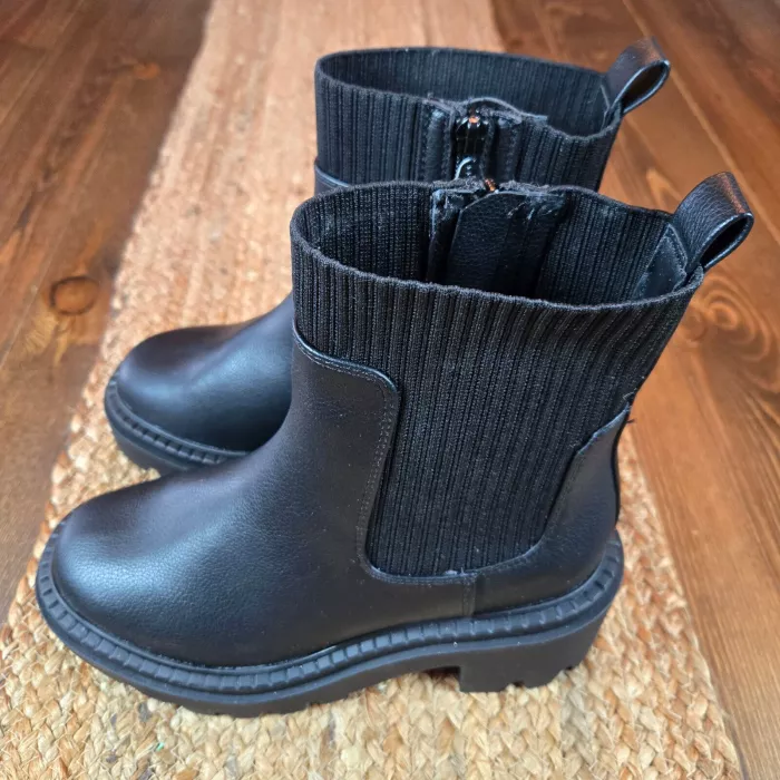 Women's Kyrie Chunky Heel Ankle Sock Boots