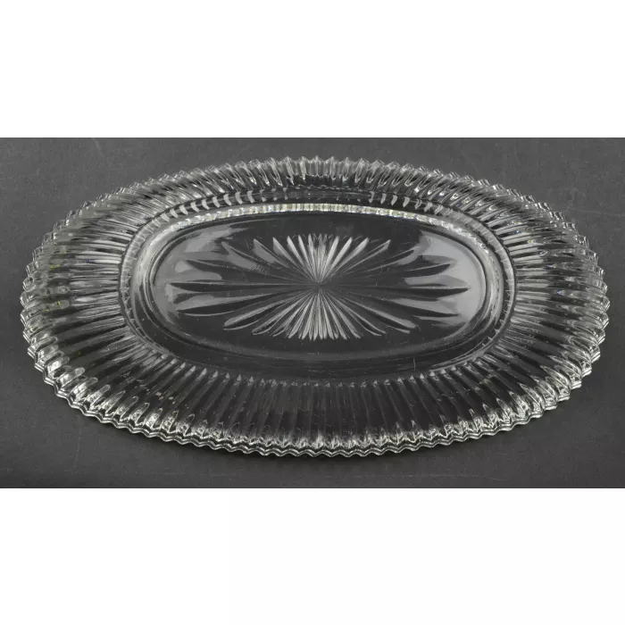Jeannette Glass - Annivesary Pattern - Pickle Dish - 10"