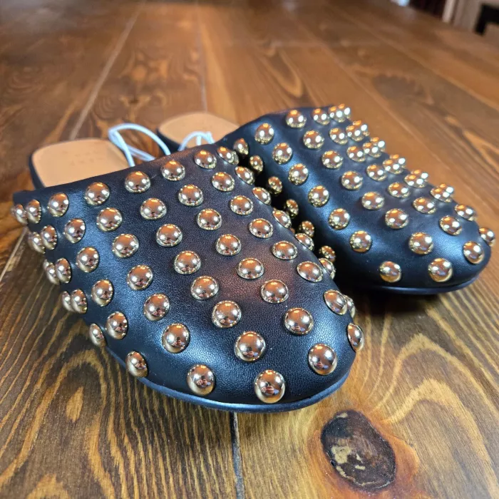 Women's Channing Studded Slip On Mule Flats with Memory Foam