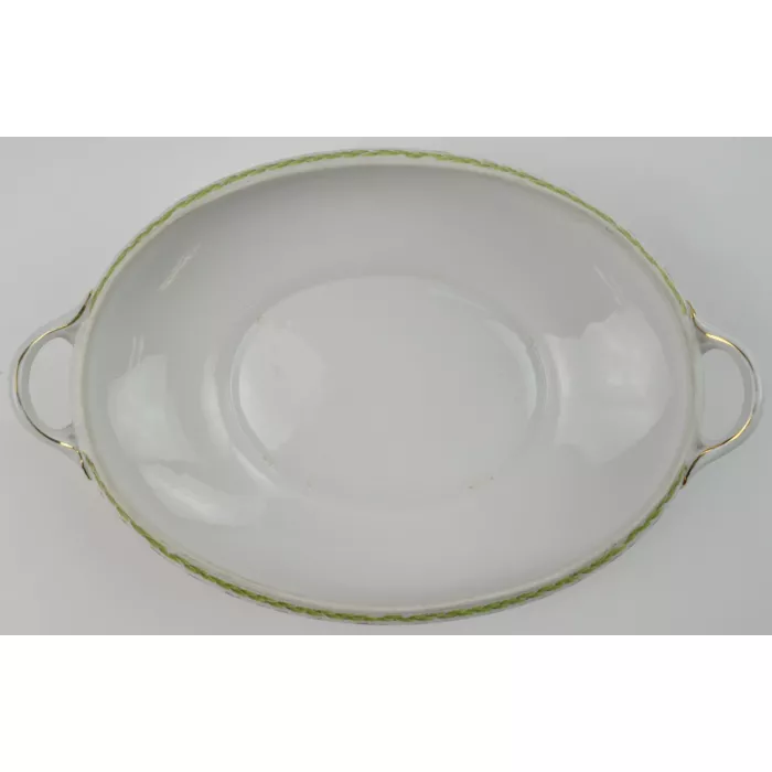Nippon - Hand Painted Pink Rose Pattern - Oval Vegetable Bowl (No Lid)