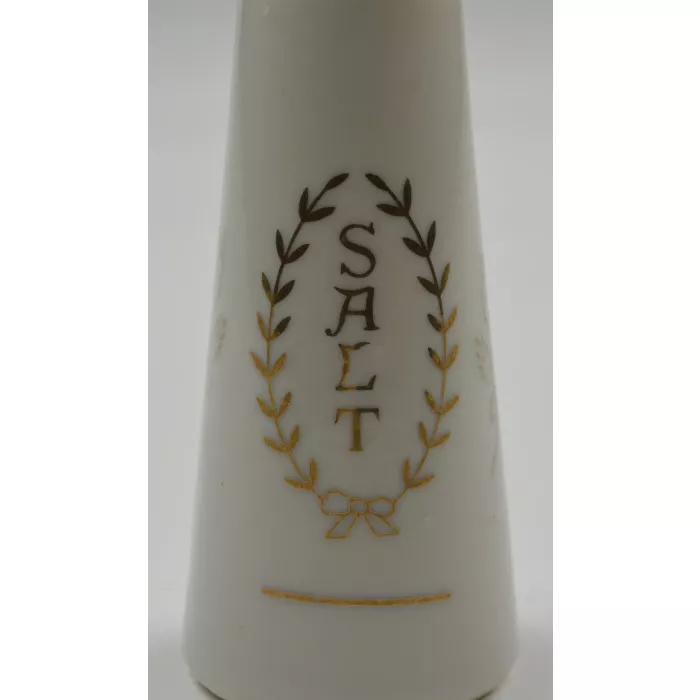Vintage Grace Before Meals Ceramic Salt Shaker - 4" Tall