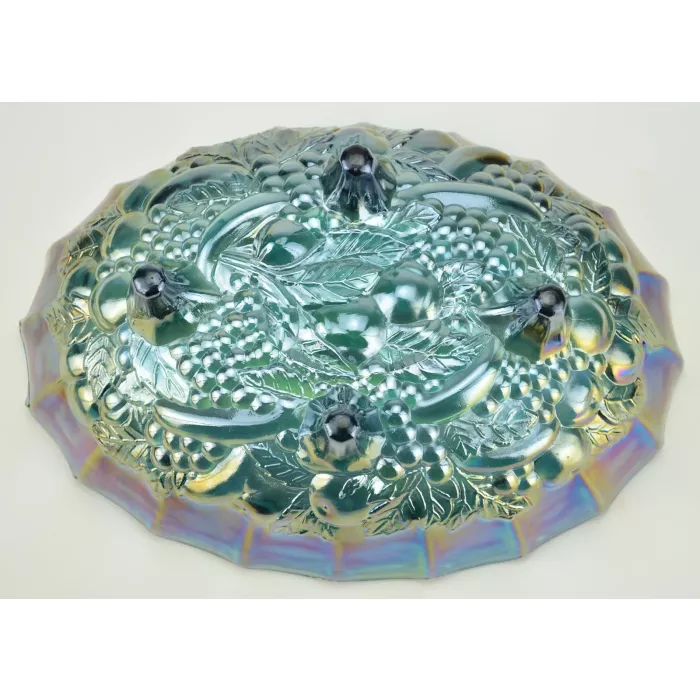 Indiana Glass Fruit Bowl - Harvest Carnival Blue Pattern