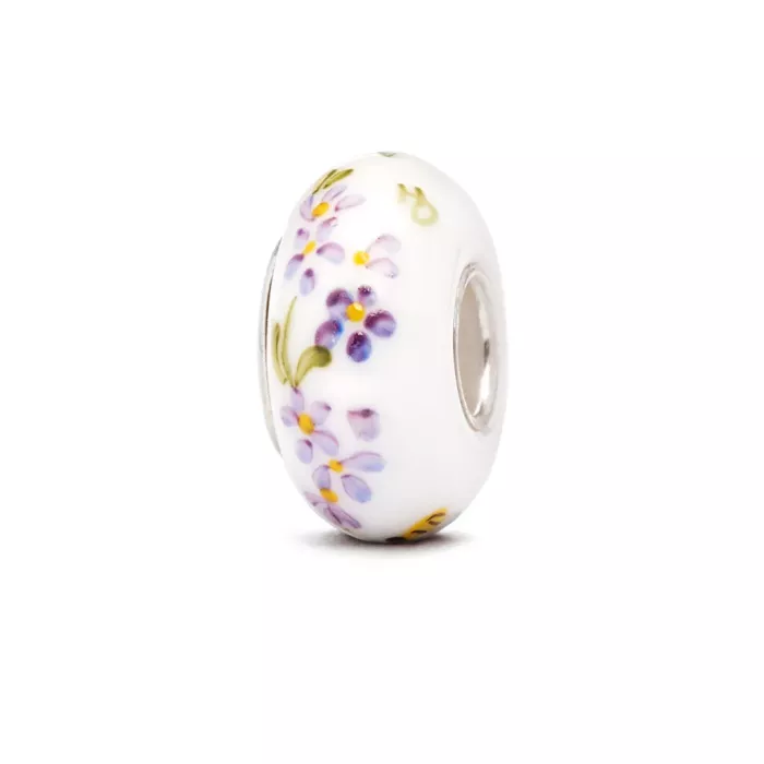 Fenton Art Glass Artisan Crafted Bead - Sister - Sterling Silver Lined