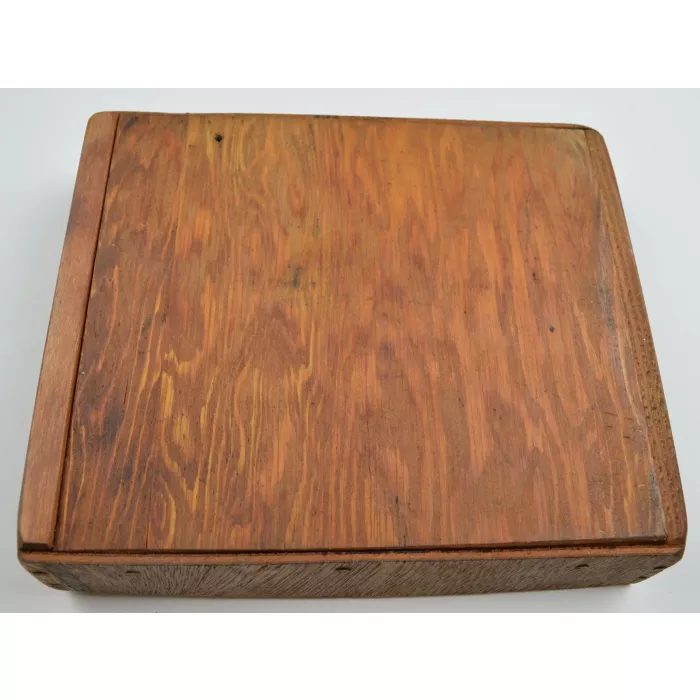 Vintage Hand Made Divided Storage Box - 8.125" Long