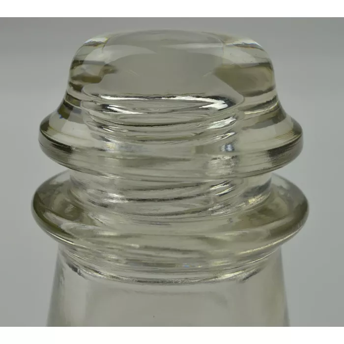 Hemingray No. 16 25-48 - Clear Glass Insulator - 4" Tall