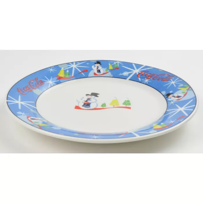 Oneida China - Coca Cola - Laughing Snowman Pattern - Bread & Butter Plate