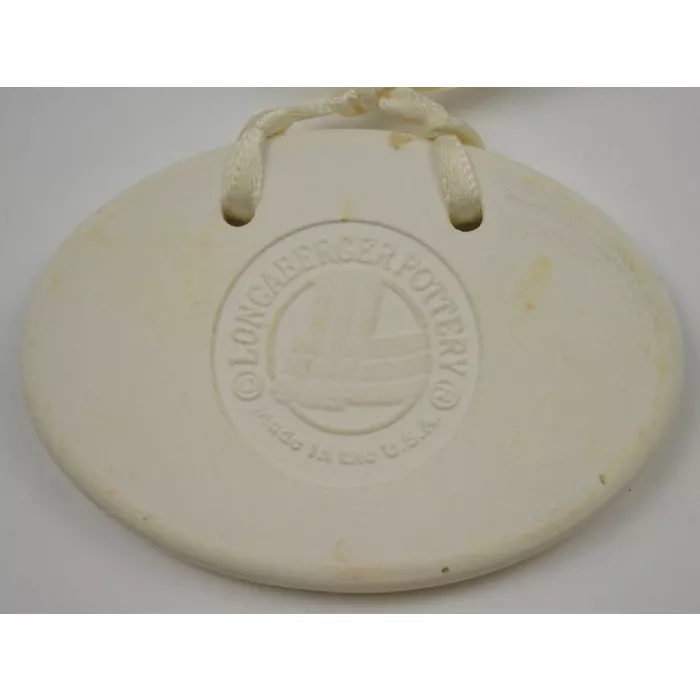 Longaberger Pottery 1999 Baby Basket Tie-On