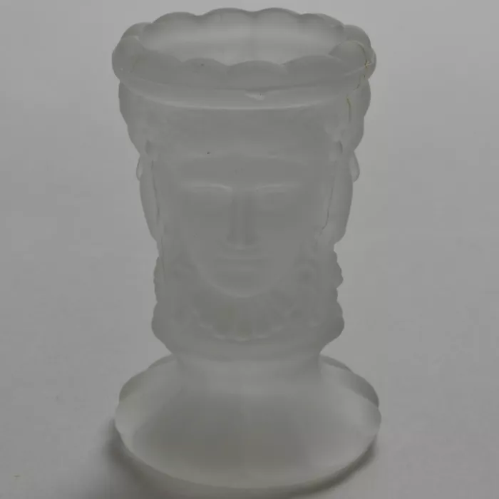 Wright Glass - Three Face Pattern - Toothpick Holder