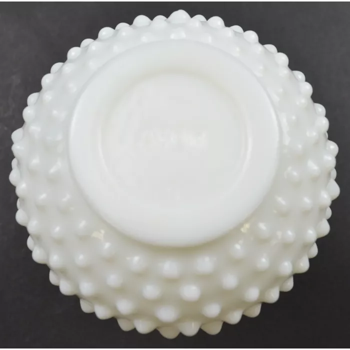 Avon Hobnail Milk Glass Cruet / Cologne Bottle With Stopper - 6" Tall