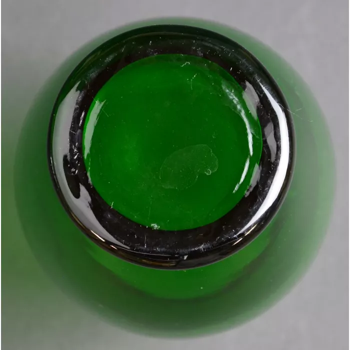 Anchor Hocking Forest Green Pattern - Flared Vase - 6.375" Tall