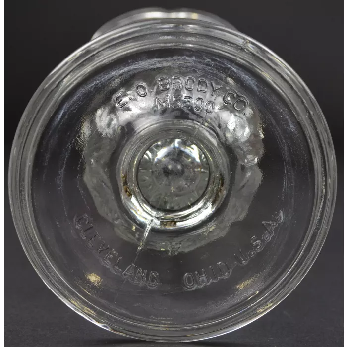 E. O. Brody Glass - Footed Pedestal Vase - M5200 Clear - 9" Tall