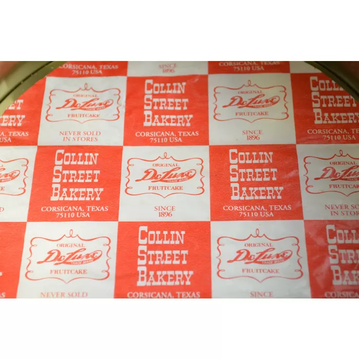 Collin Street Bakery 100 Years Delux Fruit Cake Tin - 7.125" Wide