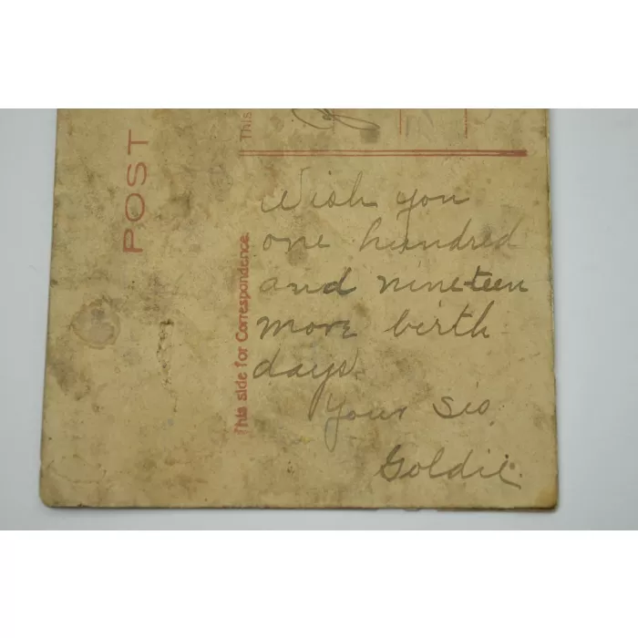 Vintage Postcard - Birthday Greetings - Early 1900's