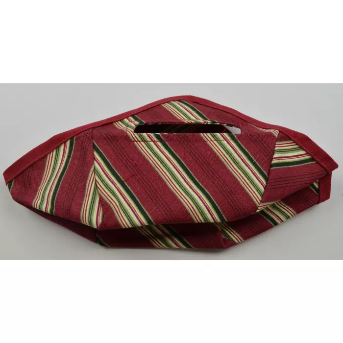 Longaberger Tinsel Basket Liner - Holiday Stripe