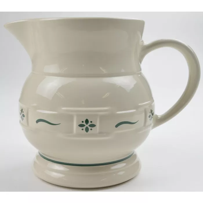 Longaberger Pottery - Woven Traditions Heritage Green - 64 Oz. Pitcher