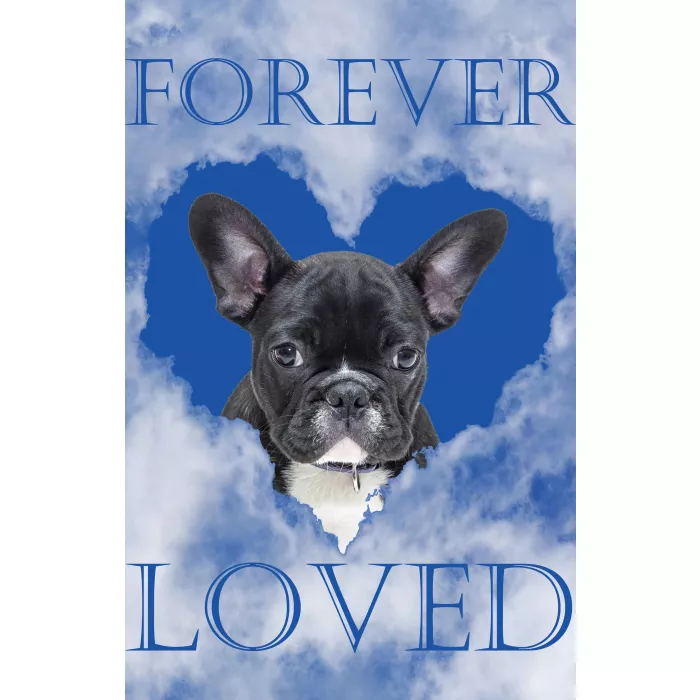 Flag Emotes - Double Sided Garden Flag - Custom Pet Bereavement - Forever Loved