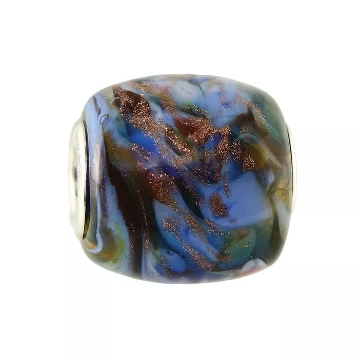 Fenton Artisan Crafted Glass Bead - My Country Girl - .76" Oval