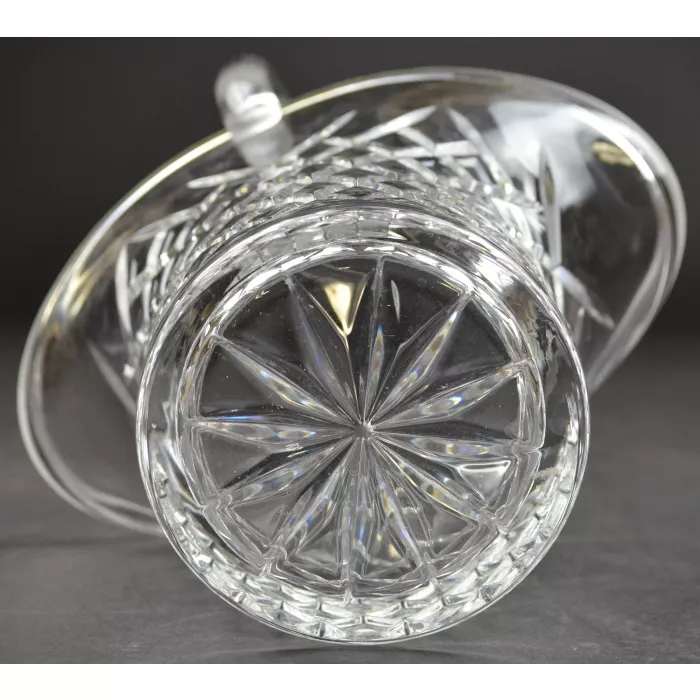 Galway Irish Crystal Basket - Diamond Pattern - Czech Republic