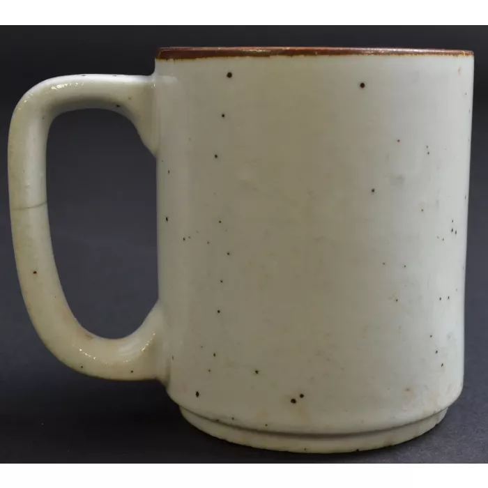 Hand Painted Floral Pattern Coffee Mug - Pottery - 3.5" Tall