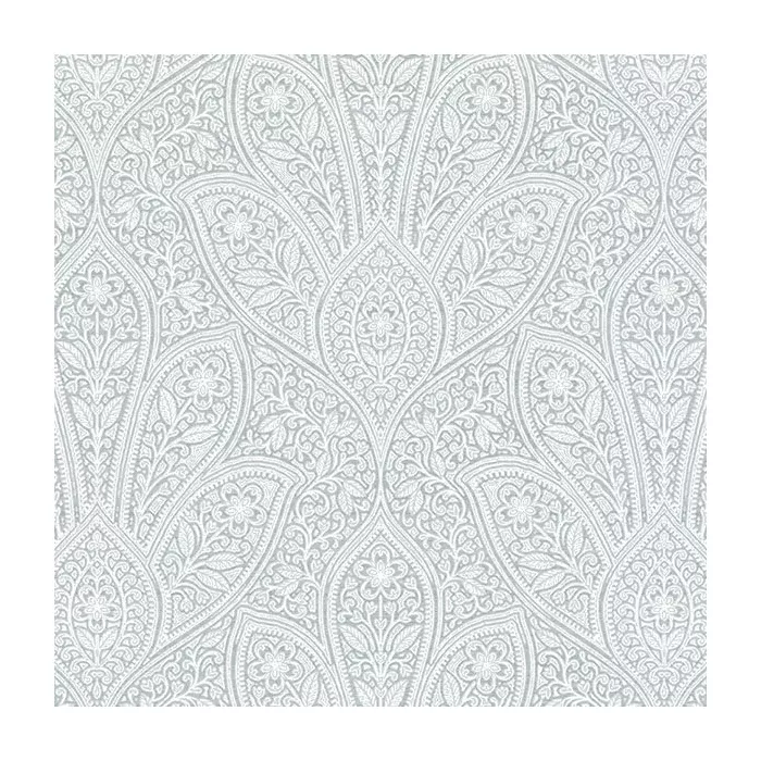 Distressed Paisley Wallpaper Blue, Light Cloud Blue Norwall Wallcovering FH37545