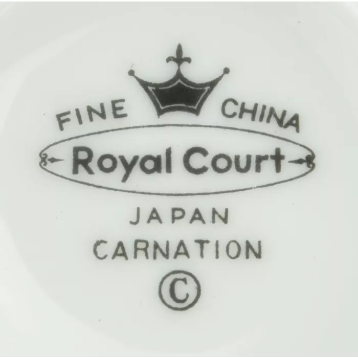 Royal Court - Carnation Pattern - Flat Cup Saucer