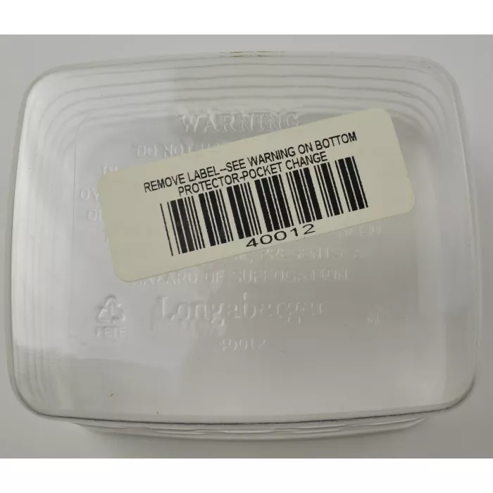 Longaberger Pocket Change Basket Protector - 2.125" Tall