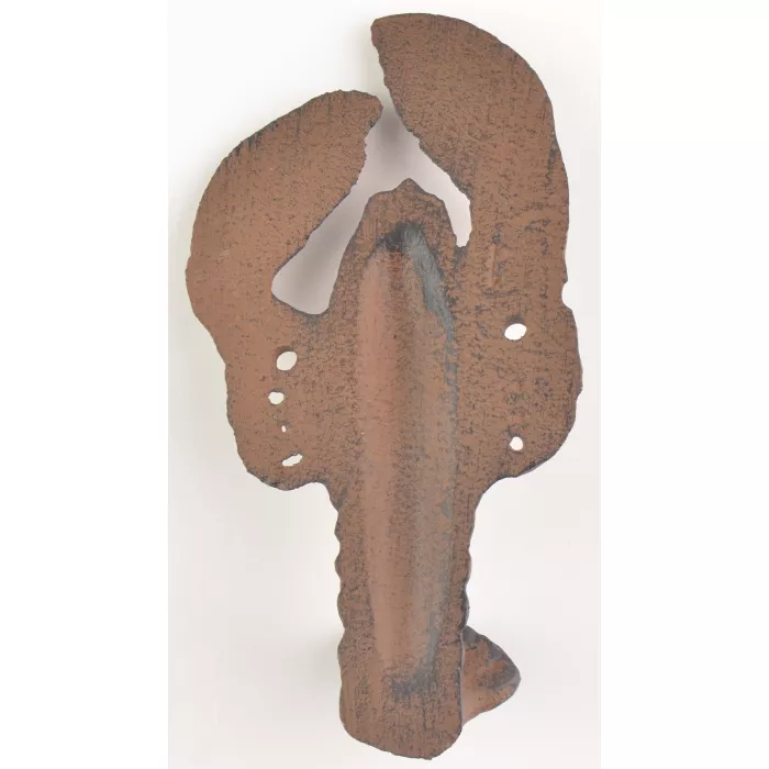 Cast Iron Wall Hook - Lobster Design - 5.625" Tall