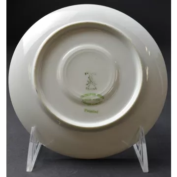 Ovington Bros. Floral Flat Cup Saucer - 5.75  Tall