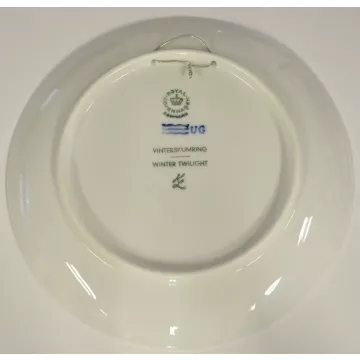 Royal Copenhagen Porcelain Christmas Collector Plate - Winter Twilight 1974