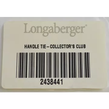 Longaberger Basket Collector's Club Handle Tie