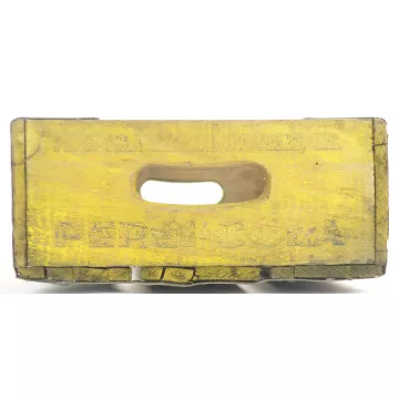 Pepsi Cola Crate - Yellow Bottle Carrier - A.W.P. Cases Arkansas 1982