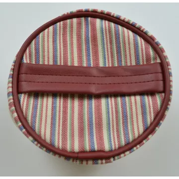 Longaberger Market Stripe Mom's Essentials Cosmetic Bag