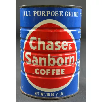 Chase & Sanborn All Purpose Grind 1 lb. Coffee Tin - 5.5 Tall
