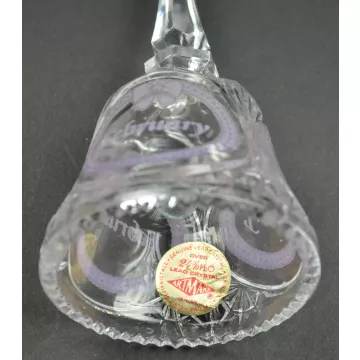 Artmark 24% Lead Crystal February Bell - 5.5 Tall