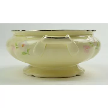 Homer Laughlin - Virginia Rose - Fluffy Rose VR128 - Covered Vegetable Bowl
