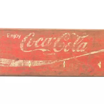 Coca Cola Key Rack Made From Vintage Coke Crate