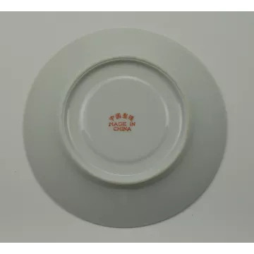 Collectible China Tea Cup & Saucer With Gold Rim - With Purple Flowers & Butterflies