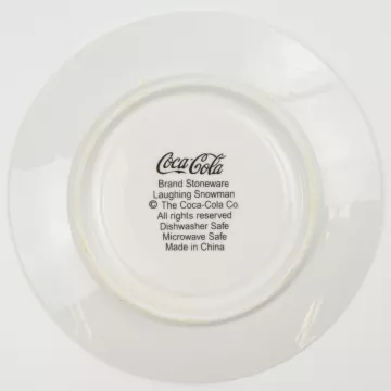 Oneida China - Coca Cola - Laughing Snowman Pattern - Saucer