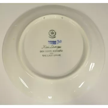 Royal Copenhagen Christmas Collector Plate - The Last Umiak 1968
