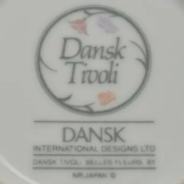 Dansk China - Belles Fleurs Gray - Flat Cup Saucer
