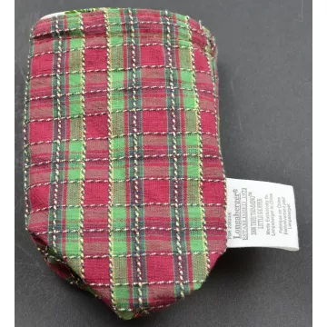 Longaberger 2008 Tree Trimming Little Shopper Basket Liner - Holiday Plaid / Bot