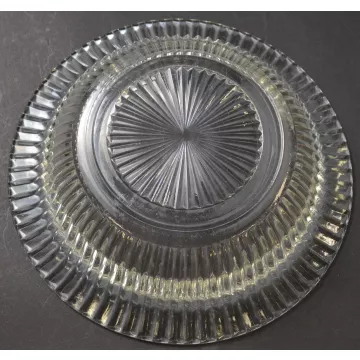 Clear Glass Bowl - Fluted Design Large Rim - 7.375 Round
