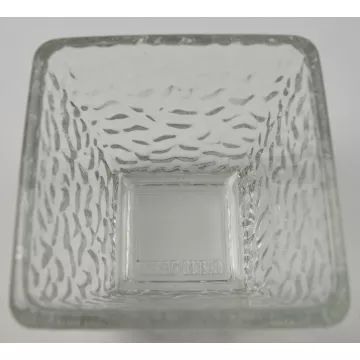 Disaronno Clear Glass Square Bowl - 3.125 Tall