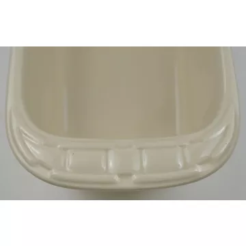 Longaberger Pottery Woven Traditions Ivory Pattern - Mini Loaf Pan