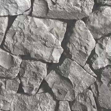 LL36218 Spanish Stone Wallpaper Grey, Black Illusions Norwall Wallcovering