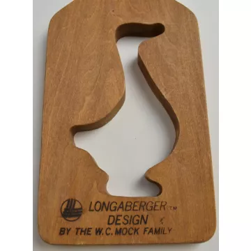 Longaberger Wooden Goose Paddle By The W. C. Mock Family - 12.75 Tall