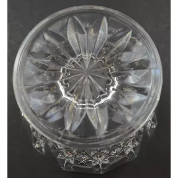 Clear Cut Glass Arch & Diamond Pattern Sherbet - 3.25 Tall