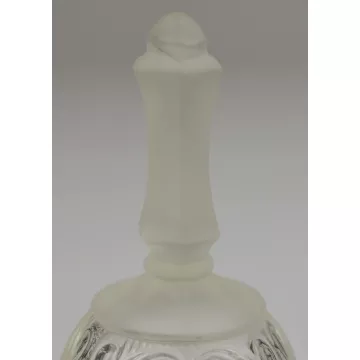 50th Anniversary Crystal Bell With Frosted Handle - 6.375 Tall
